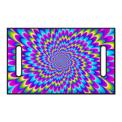 Abstract Dizzy Moving Optical Illusion Golf Cart Seat Cover
