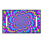 Abstract Dizzy Moving Optical Illusion Golf Cart Seat Cover