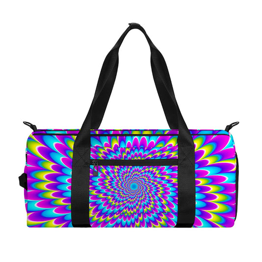 Abstract Dizzy Moving Optical Illusion Gym Bag