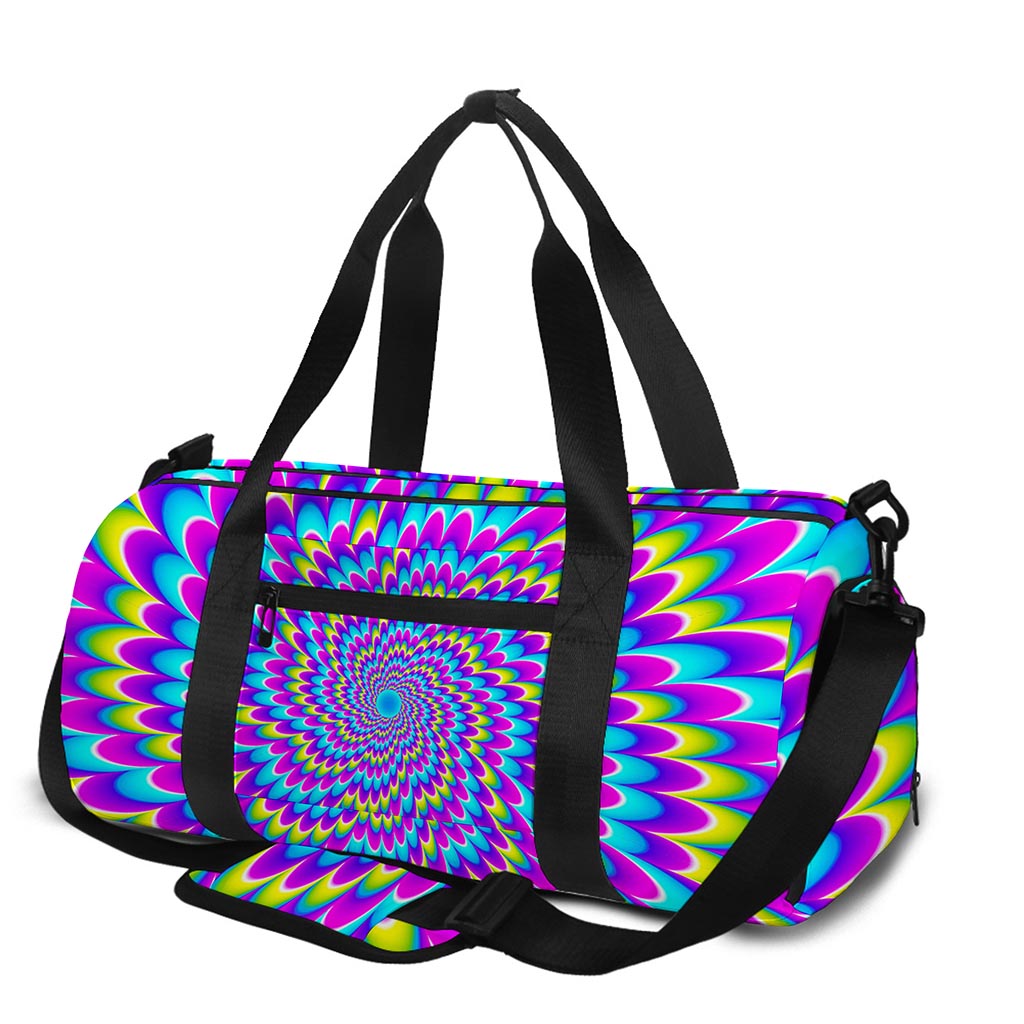 Abstract Dizzy Moving Optical Illusion Gym Bag
