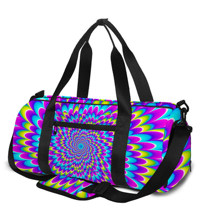 Abstract Dizzy Moving Optical Illusion Gym Bag