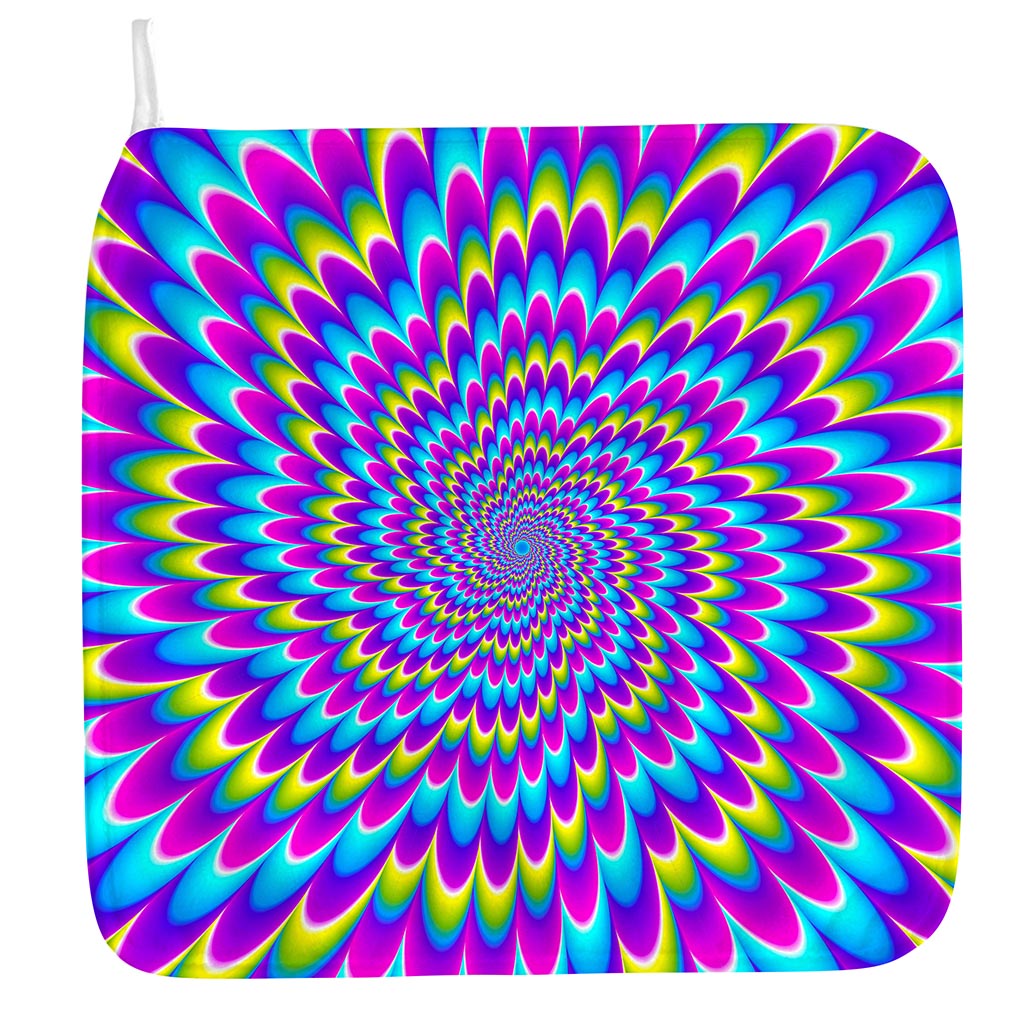 Abstract Dizzy Moving Optical Illusion Hand Towel