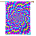 Abstract Dizzy Moving Optical Illusion House Flag