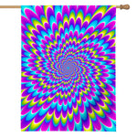 Abstract Dizzy Moving Optical Illusion House Flag