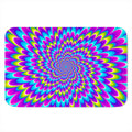 Abstract Dizzy Moving Optical Illusion Indoor Door Mat