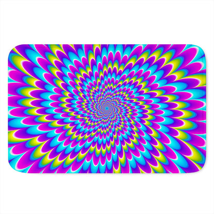 Abstract Dizzy Moving Optical Illusion Indoor Door Mat