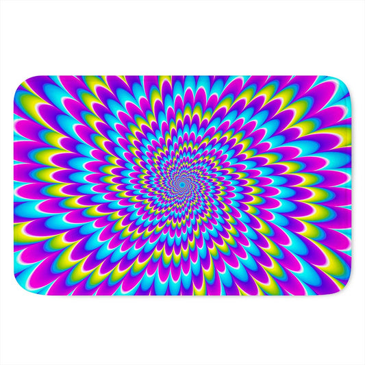 Abstract Dizzy Moving Optical Illusion Indoor Door Mat