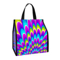 Abstract Dizzy Moving Optical Illusion Insulated Lunch Tote