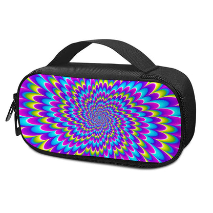 Abstract Dizzy Moving Optical Illusion Insulin Cooler Travel Case