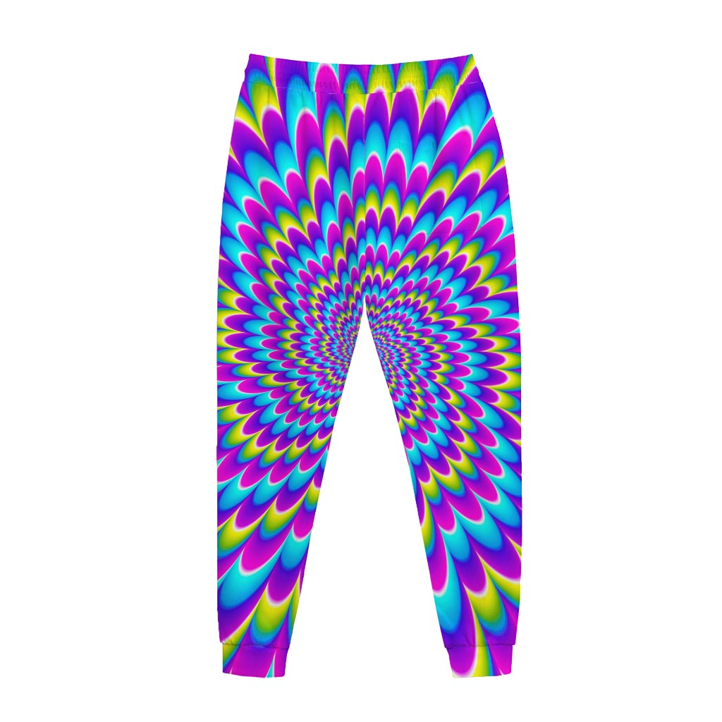 Abstract Dizzy Moving Optical Illusion Jogger Pants