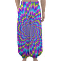 Abstract Dizzy Moving Optical Illusion Lantern Pants