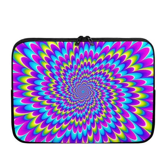 Abstract Dizzy Moving Optical Illusion Laptop Sleeve