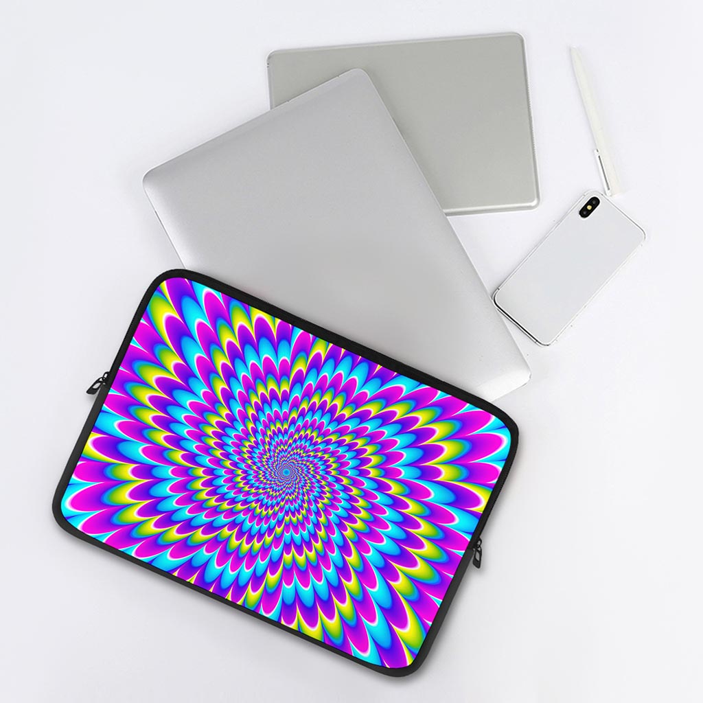 Abstract Dizzy Moving Optical Illusion Laptop Sleeve