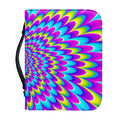 Abstract Dizzy Moving Optical Illusion Leather Bible Cover