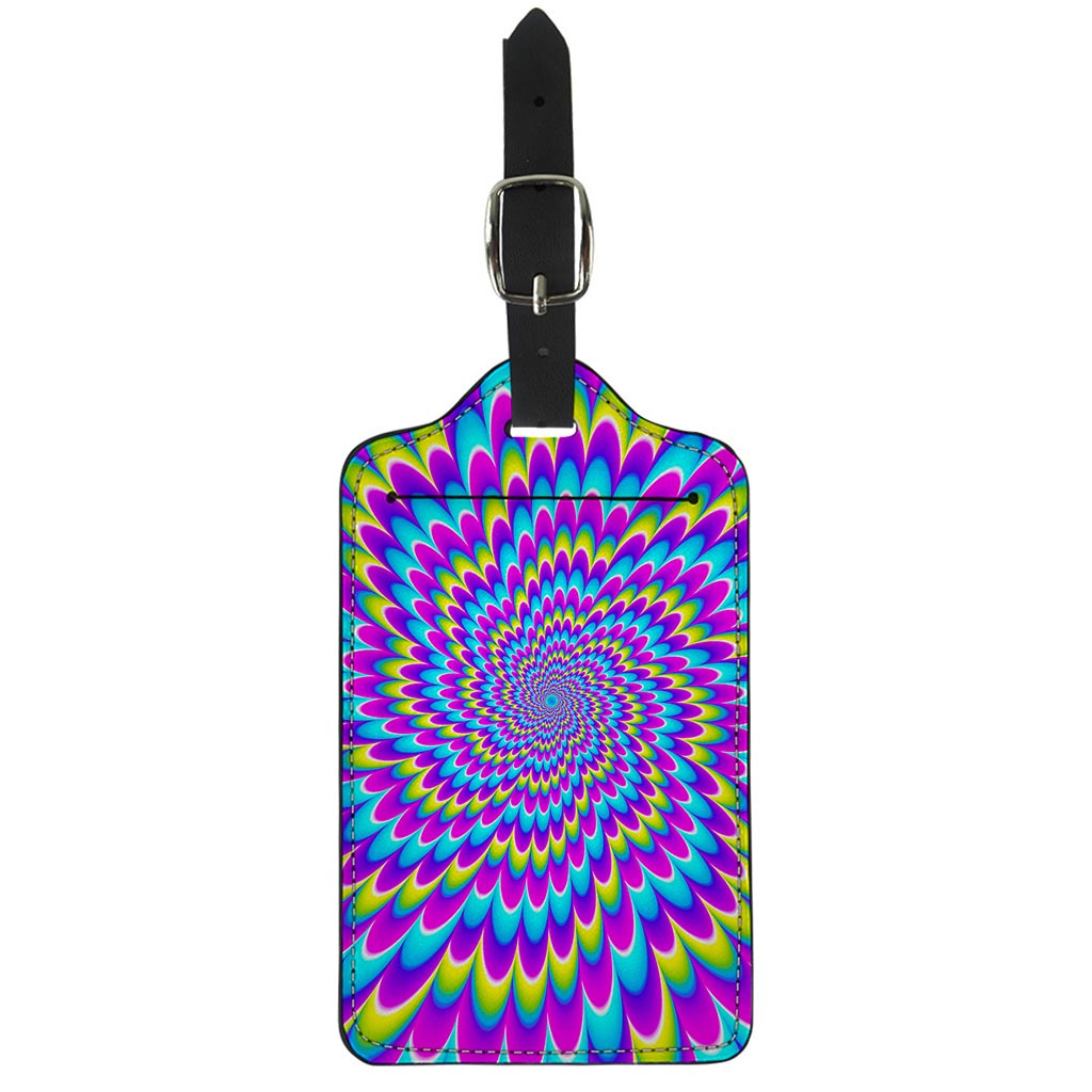 Abstract Dizzy Moving Optical Illusion Luggage Tag