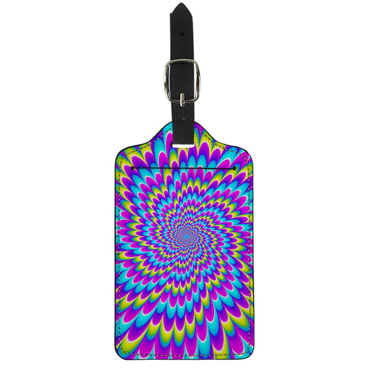 Abstract Dizzy Moving Optical Illusion Luggage Tag