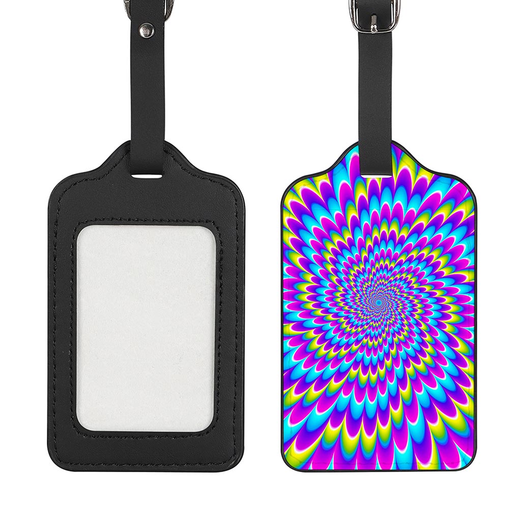 Abstract Dizzy Moving Optical Illusion Luggage Tag
