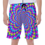Abstract Dizzy Moving Optical Illusion Men's Beach Shorts