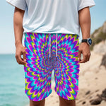 Abstract Dizzy Moving Optical Illusion Men's Cargo Shorts