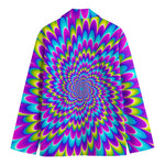 Abstract Dizzy Moving Optical Illusion Men's Cotton Blazer