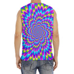Abstract Dizzy Moving Optical Illusion Men's Fitness Tank Top