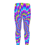 Abstract Dizzy Moving Optical Illusion Men's leggings