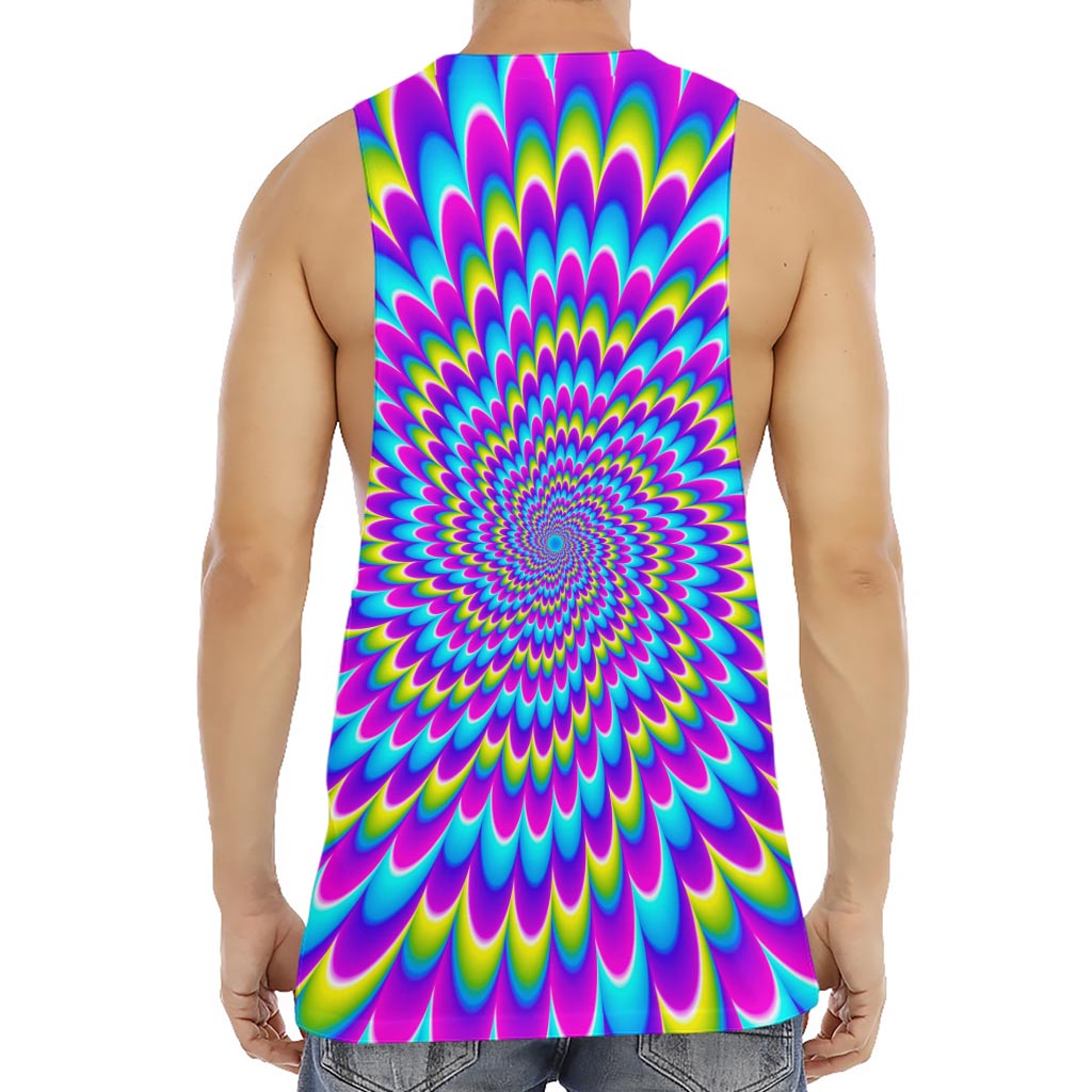 Abstract Dizzy Moving Optical Illusion Men's Muscle Tank Top