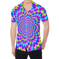 Abstract Dizzy Moving Optical Illusion Men's Shirt