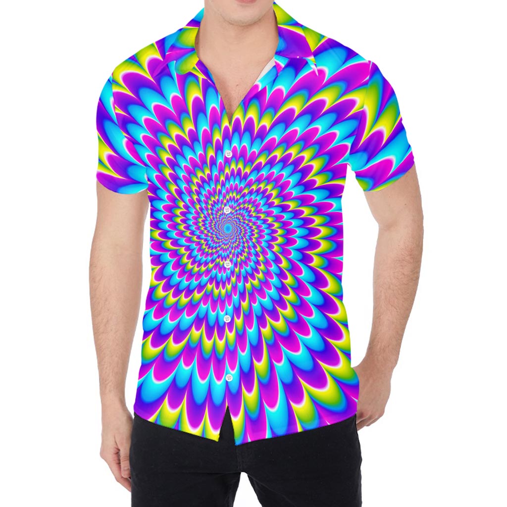 Abstract Dizzy Moving Optical Illusion Men's Shirt