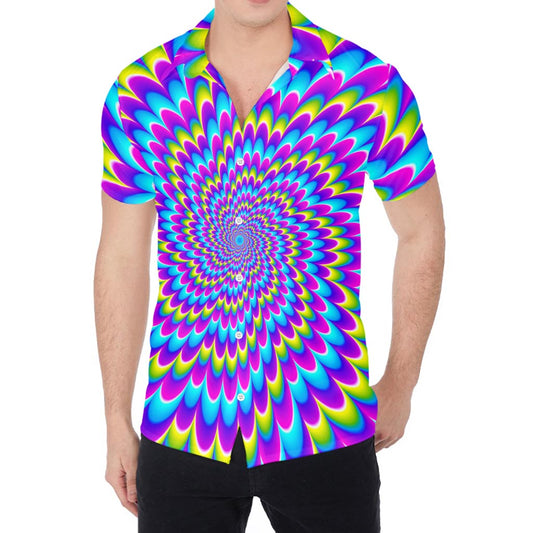 Abstract Dizzy Moving Optical Illusion Men's Shirt