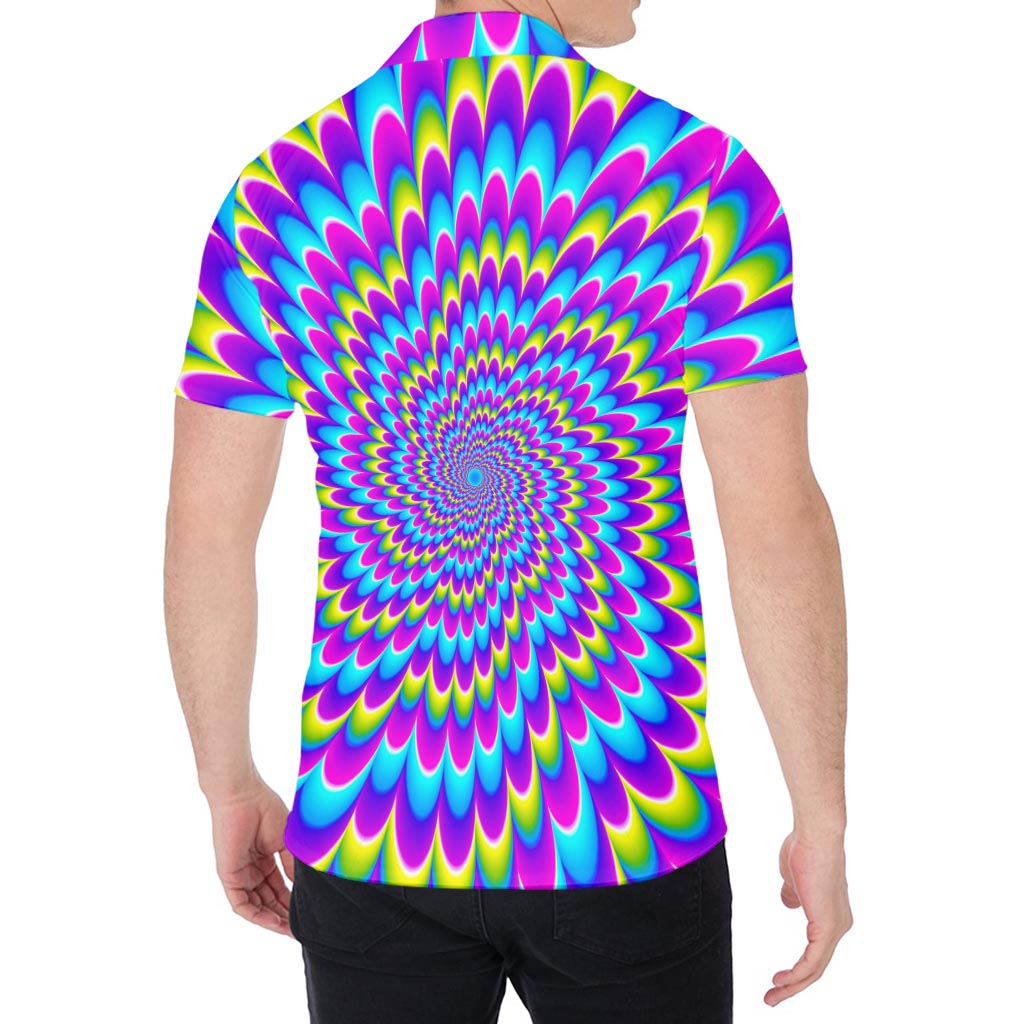 Abstract Dizzy Moving Optical Illusion Men's Shirt
