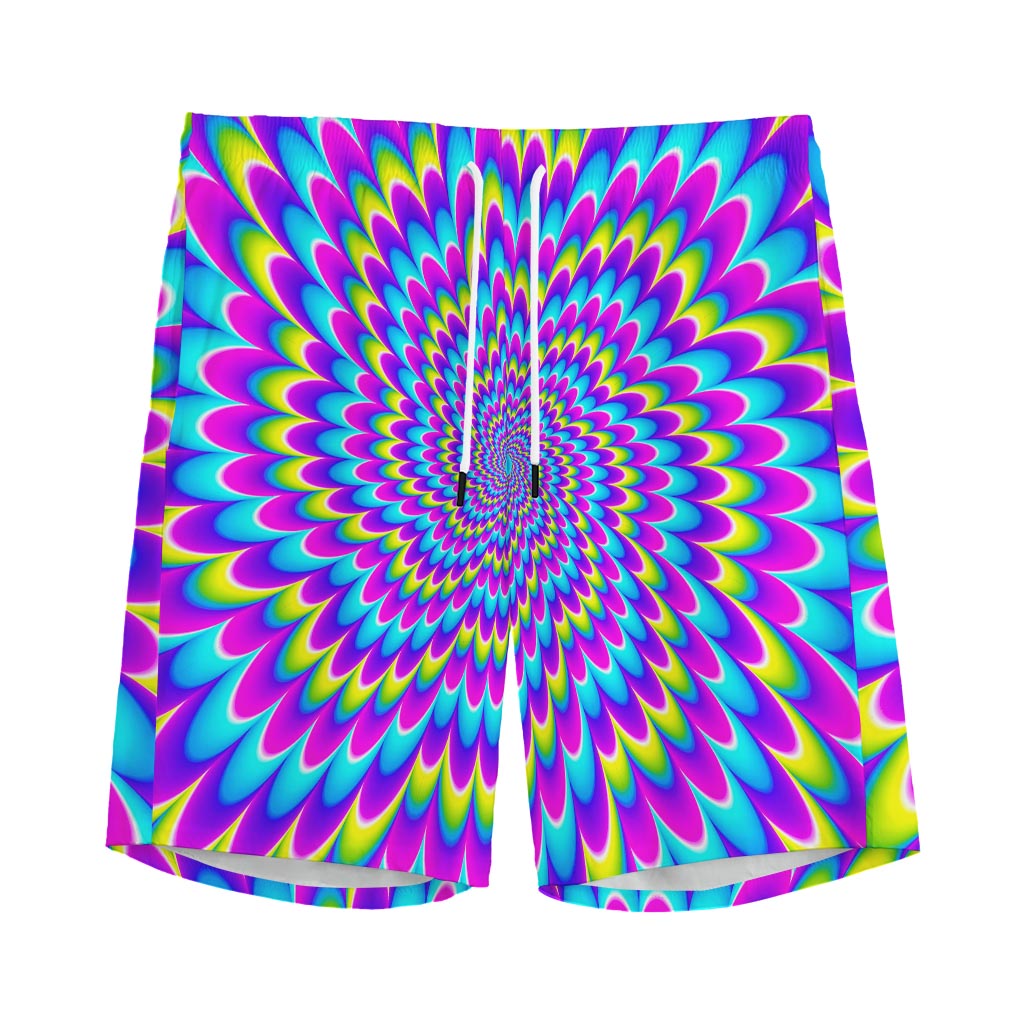 Abstract Dizzy Moving Optical Illusion Men's Sports Shorts