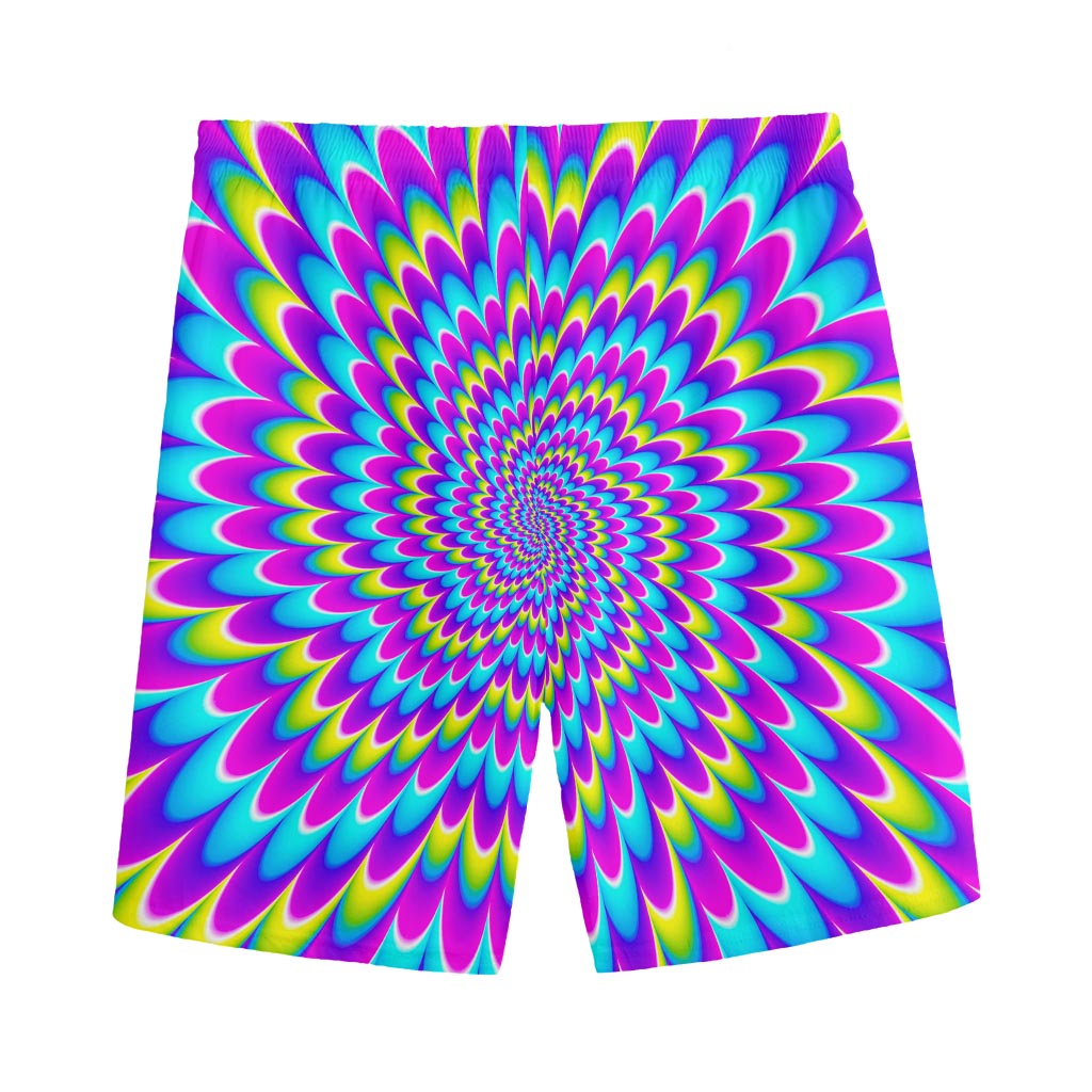 Abstract Dizzy Moving Optical Illusion Men's Sports Shorts