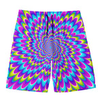 Abstract Dizzy Moving Optical Illusion Men's Swim Trunks