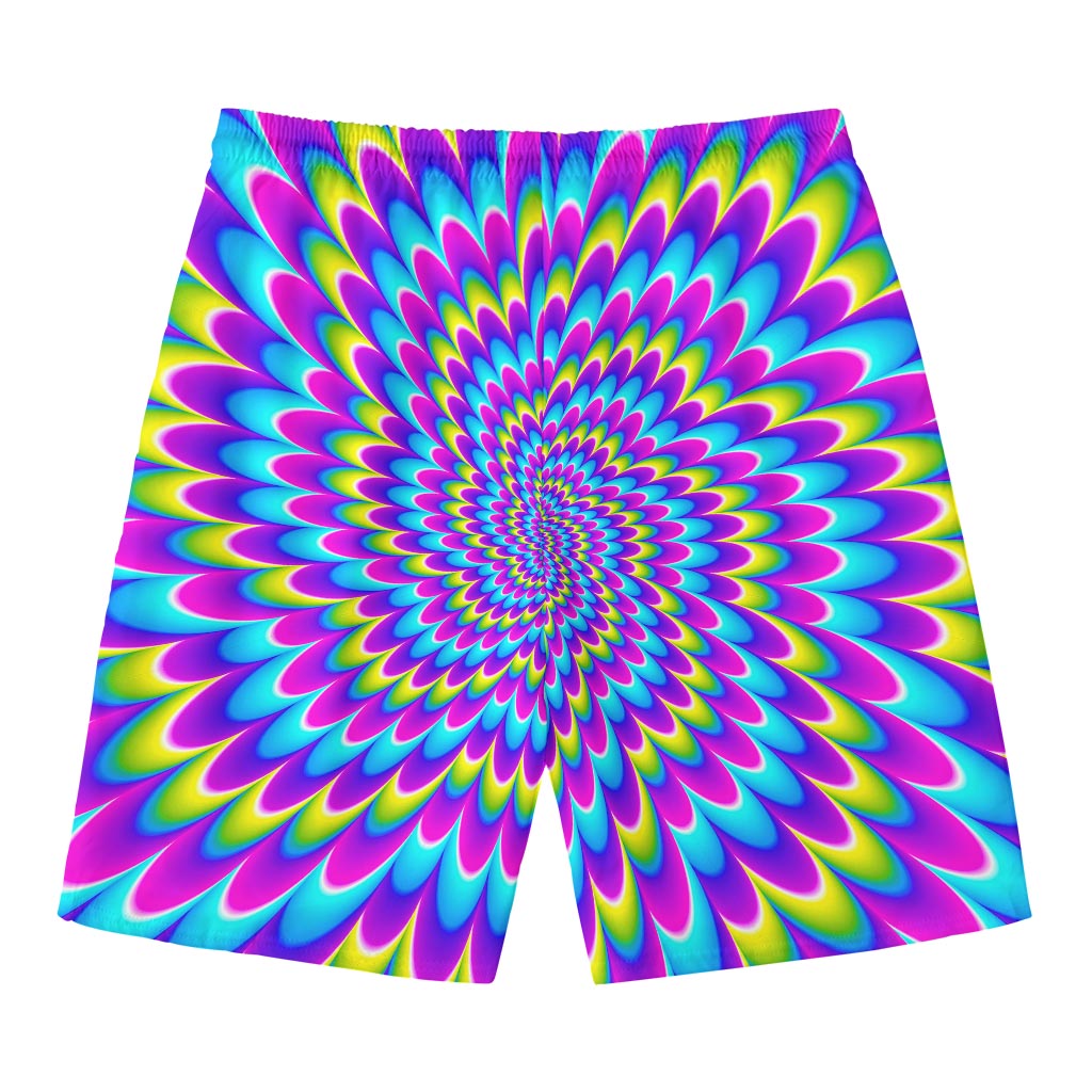 Abstract Dizzy Moving Optical Illusion Men's Swim Trunks