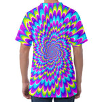 Abstract Dizzy Moving Optical Illusion Men's Velvet T-Shirt