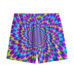 Abstract Dizzy Moving Optical Illusion Mesh Shorts