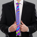 Abstract Dizzy Moving Optical Illusion Necktie