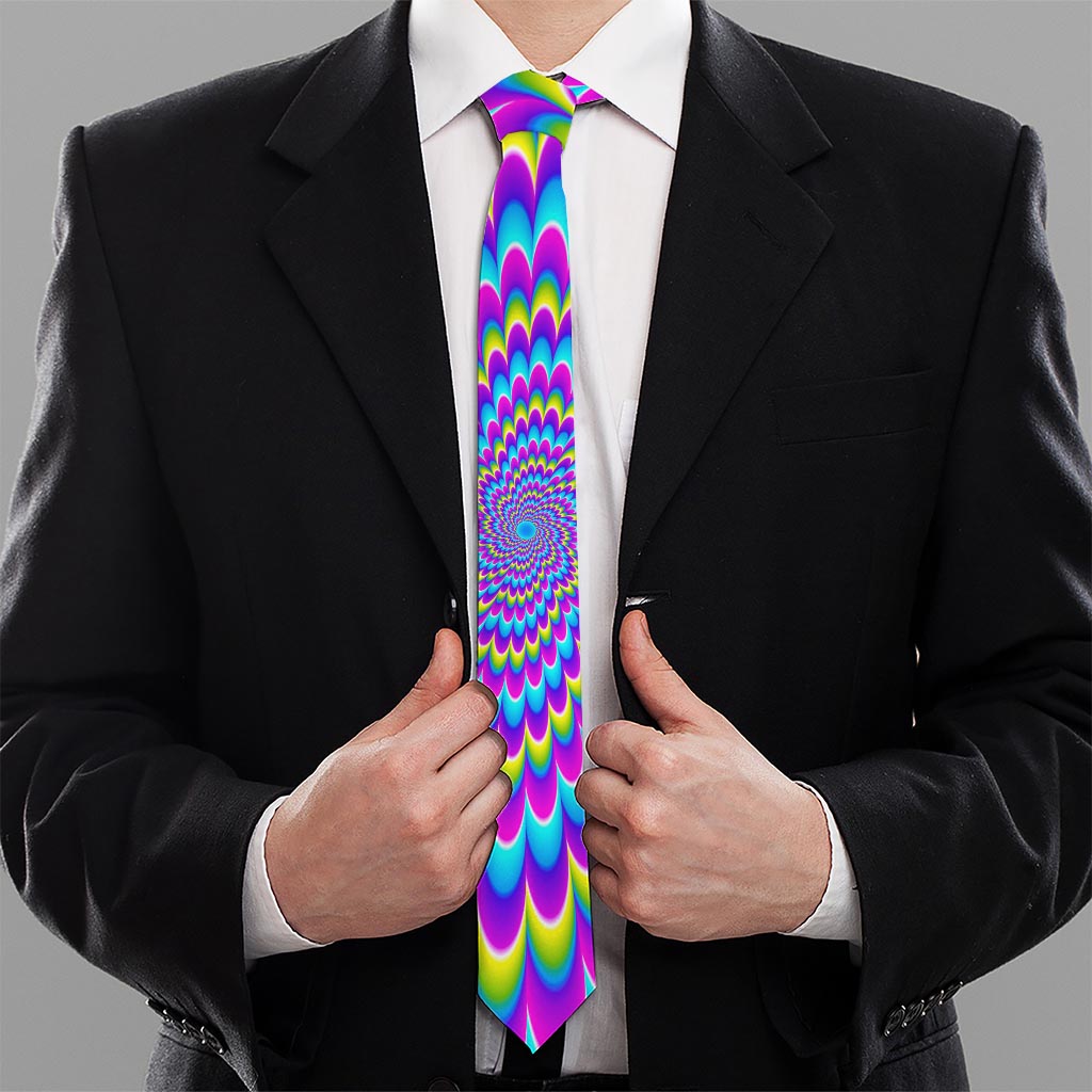 Abstract Dizzy Moving Optical Illusion Necktie