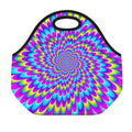 Abstract Dizzy Moving Optical Illusion Neoprene Lunch Bag