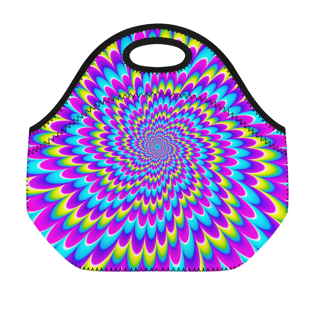 Abstract Dizzy Moving Optical Illusion Neoprene Lunch Bag