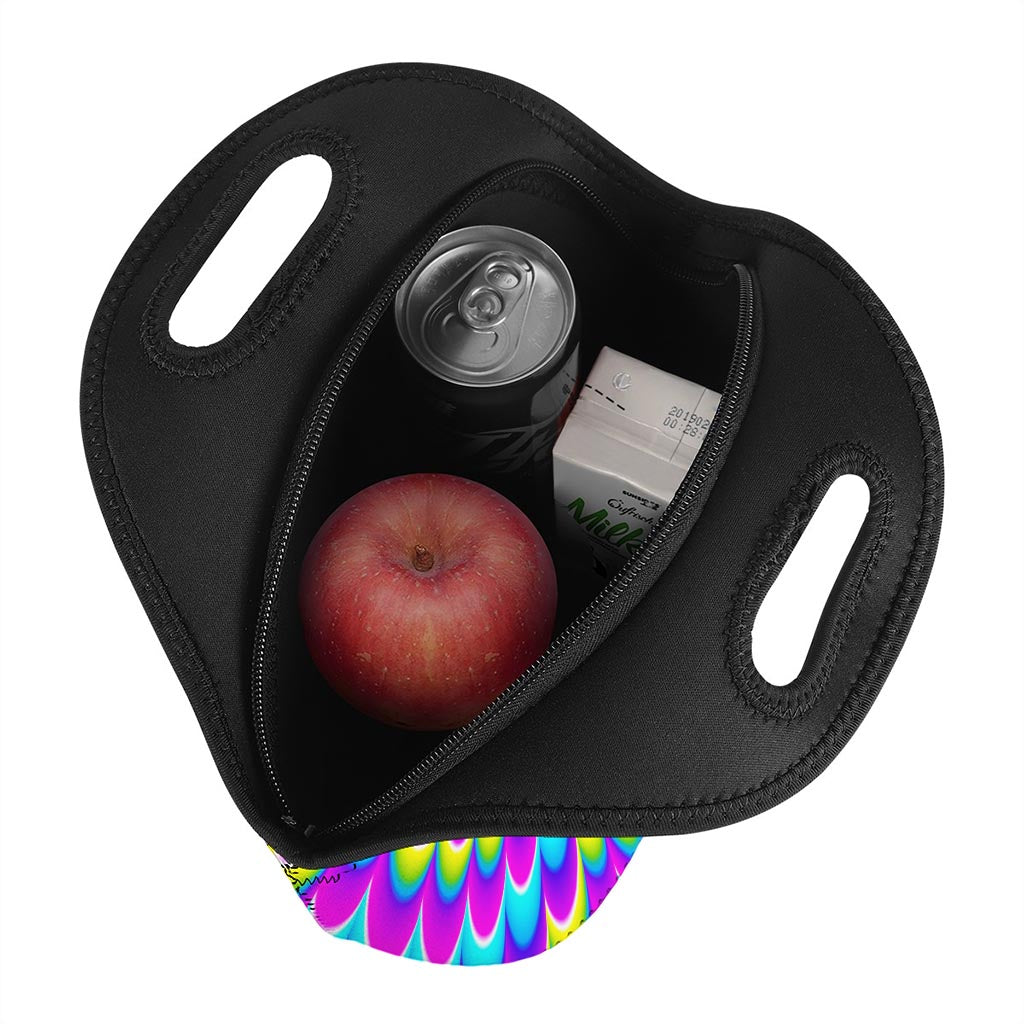 Abstract Dizzy Moving Optical Illusion Neoprene Lunch Bag