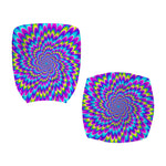 Abstract Dizzy Moving Optical Illusion Office Chair Cover