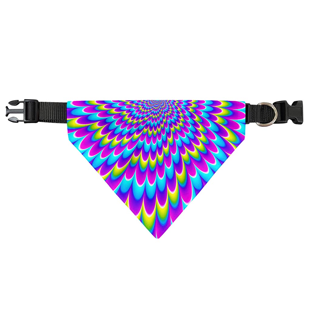 Abstract Dizzy Moving Optical Illusion Over The Collar Dog Bandana