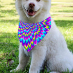 Abstract Dizzy Moving Optical Illusion Over The Collar Dog Bandana