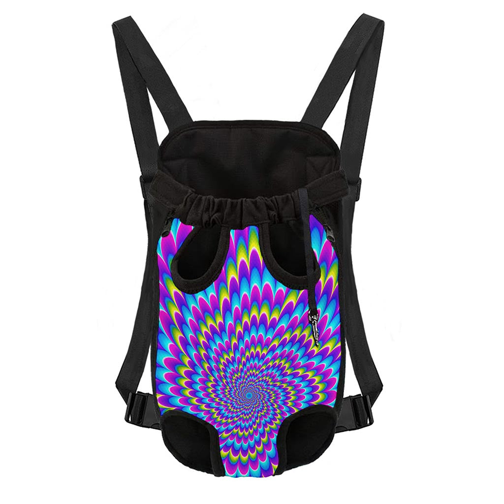 Abstract Dizzy Moving Optical Illusion Pet Carrier Backpack