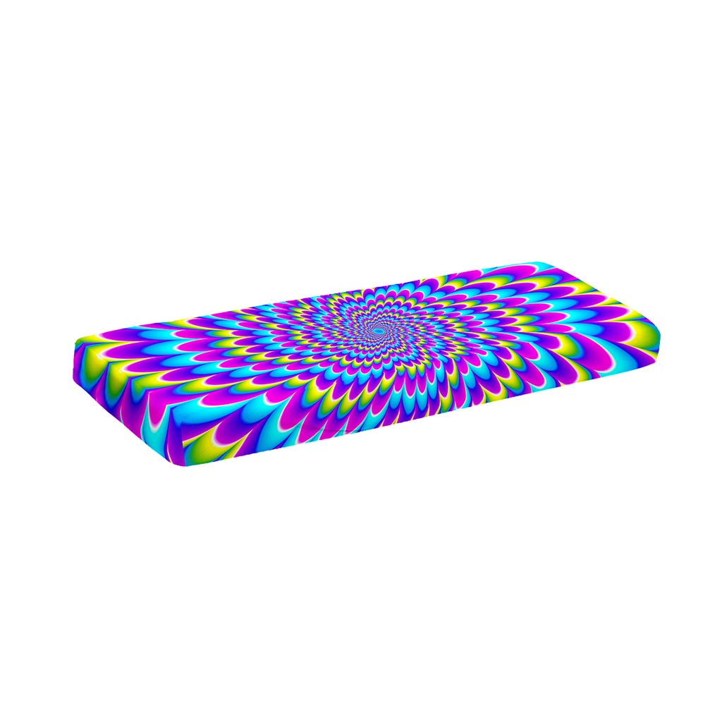 Abstract Dizzy Moving Optical Illusion Piano Keyboard Cover