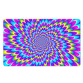 Abstract Dizzy Moving Optical Illusion Polyester Doormat