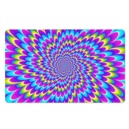 Abstract Dizzy Moving Optical Illusion Polyester Doormat