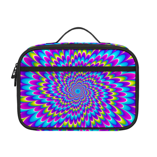 Abstract Dizzy Moving Optical Illusion Portable Lunch Bag